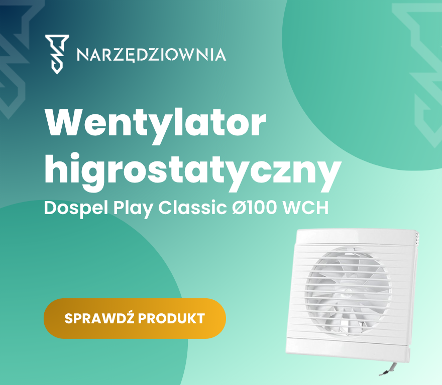  Wentylator łazienkowy z higrostatem